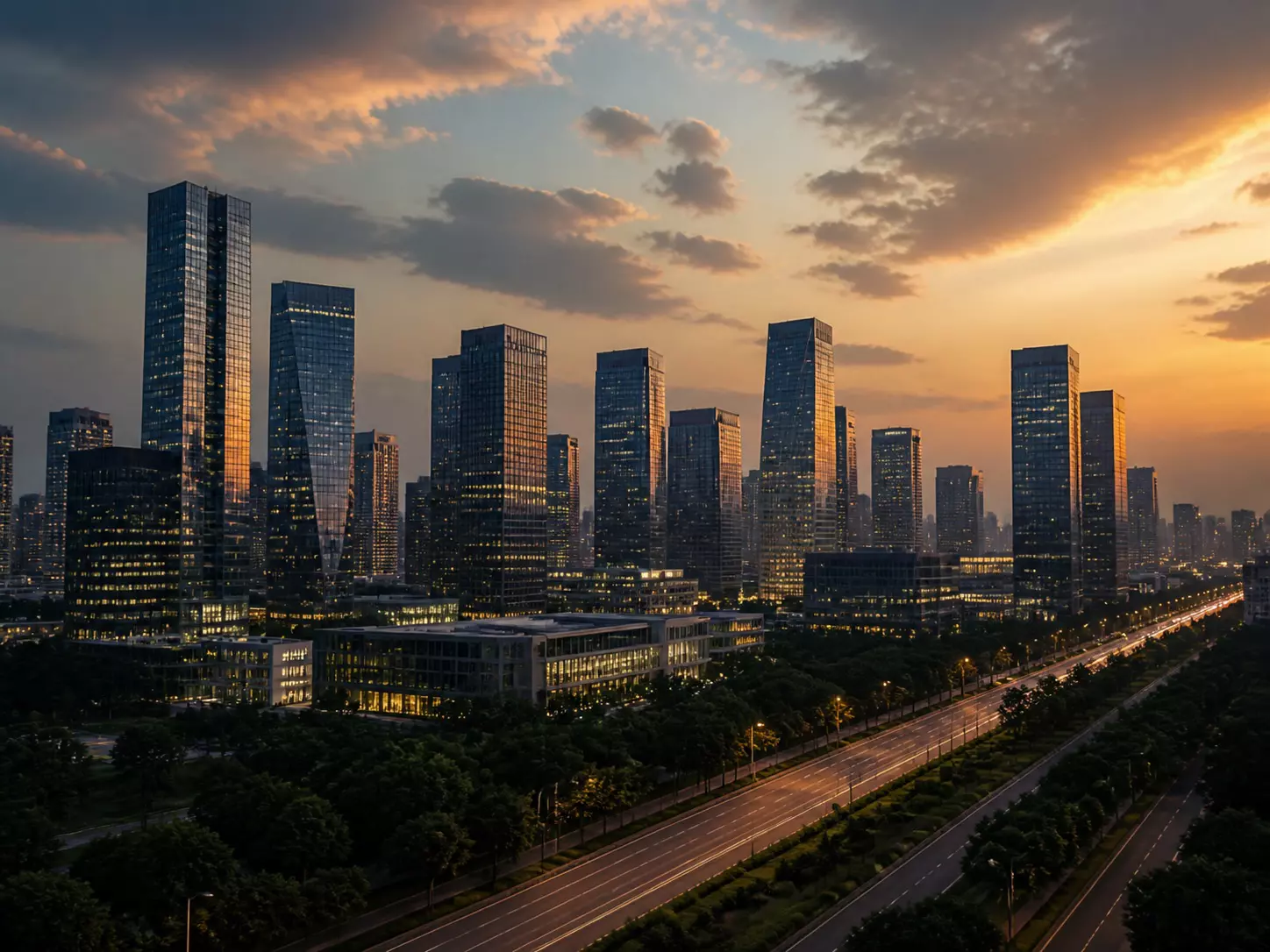 Gurugram skyline